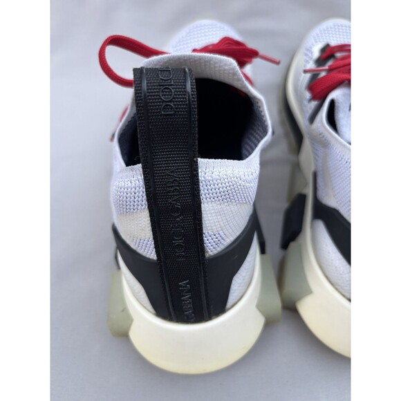 Dolce & Gabbana Low-Top Knit Sneakers White/Black/Red Lace-Up Breathable CS1822 main image 5
